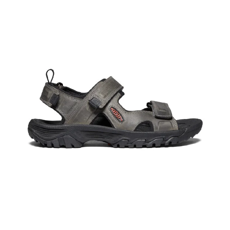 Men's sandals with a wide strap for supportMen's Targhee III Open Toe Sandal | Grey/Black Men's sandals with a wide strap for supportMen's Targhee III Open Toe Sandal | Grey/Black