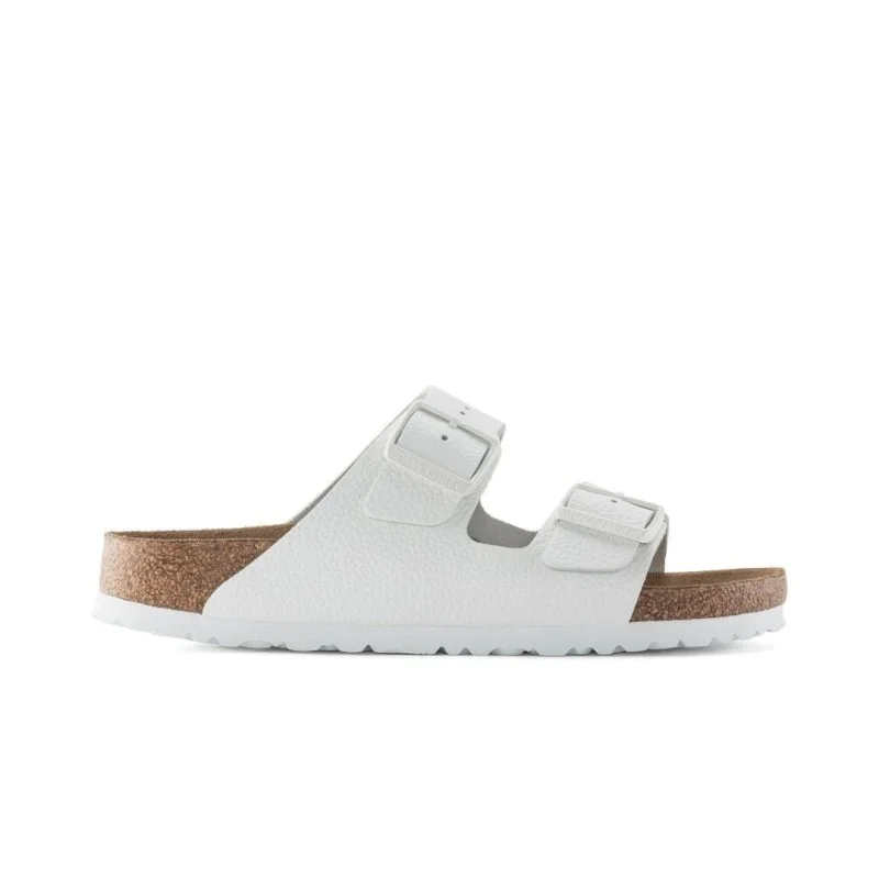Men's leather sandals with an adjustable strapBirkenstock Arizona Soft Footbed - White Leather Men's leather sandals with an adjustable strapBirkenstock Arizona Soft Footbed - White Leather