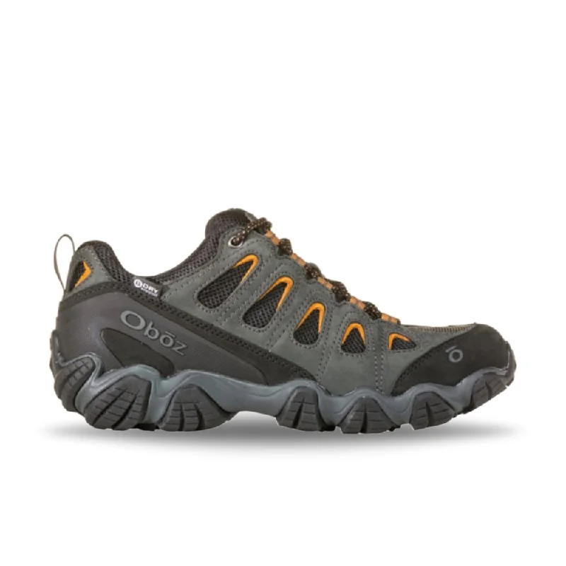 Men's Oxfords with a contrast stitching on the weltOboz Men's Sawtooth II Low Waterproof - Shadow/Burlap Men's Oxfords with a contrast stitching on the weltOboz Men's Sawtooth II Low Waterproof - Shadow/Burlap