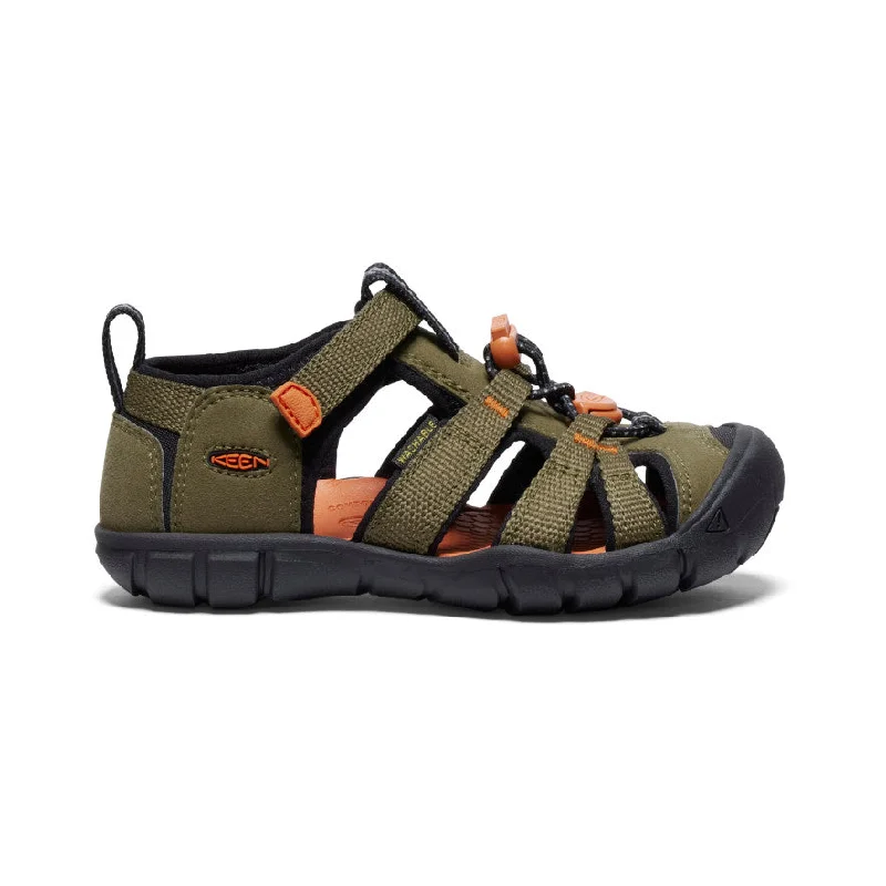 Men's sandals with a removable insole for cleaningLittle Kids' Seacamp II CNX | Dark Olive/Gold Flame Men's sandals with a removable insole for cleaningLittle Kids' Seacamp II CNX | Dark Olive/Gold Flame