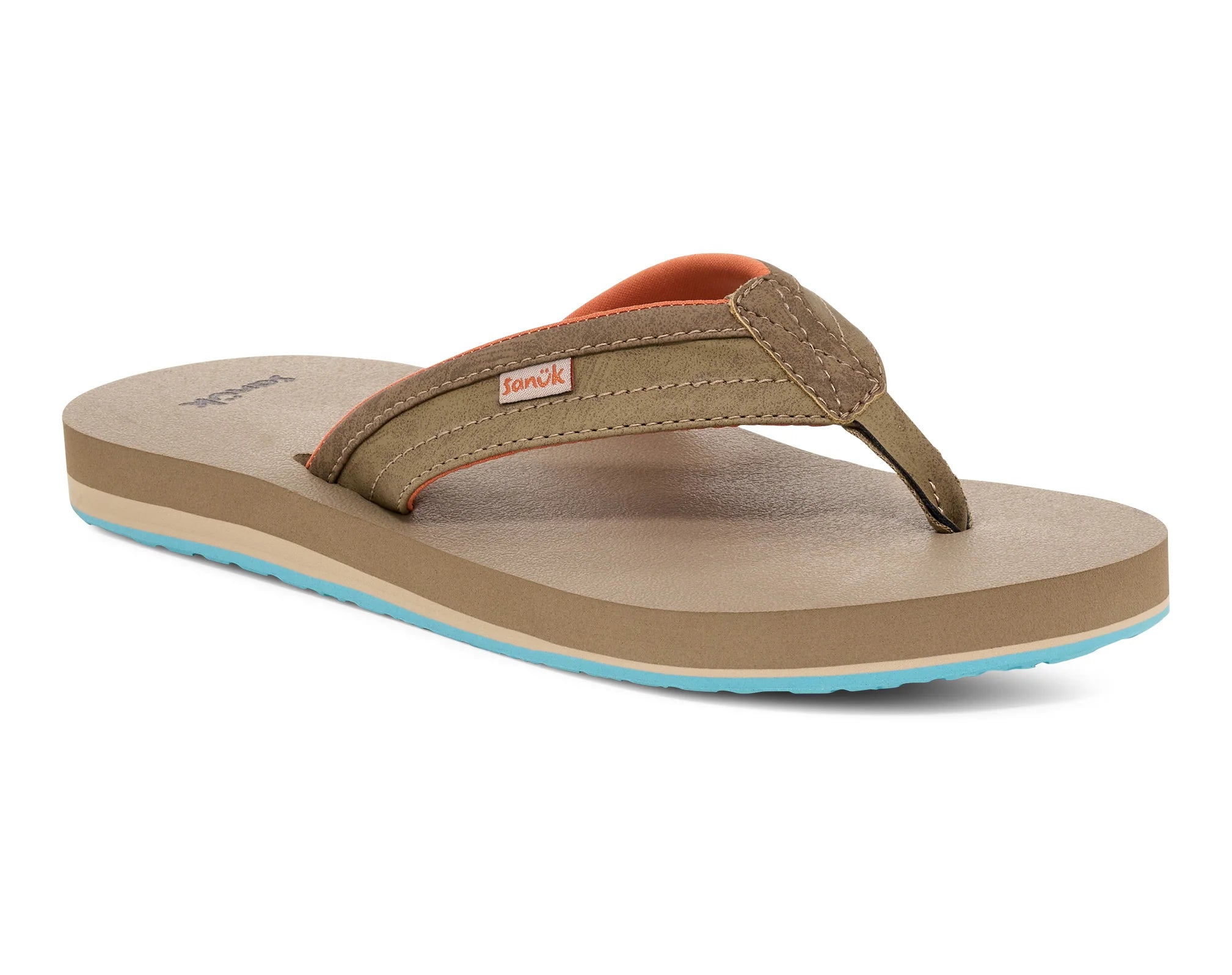 Men's sandals with a perforated leather upper for ventilationSanuk Mens Ziggy Sandals - Tan Multi Men's sandals with a perforated leather upper for ventilationSanuk Mens Ziggy Sandals - Tan Multi