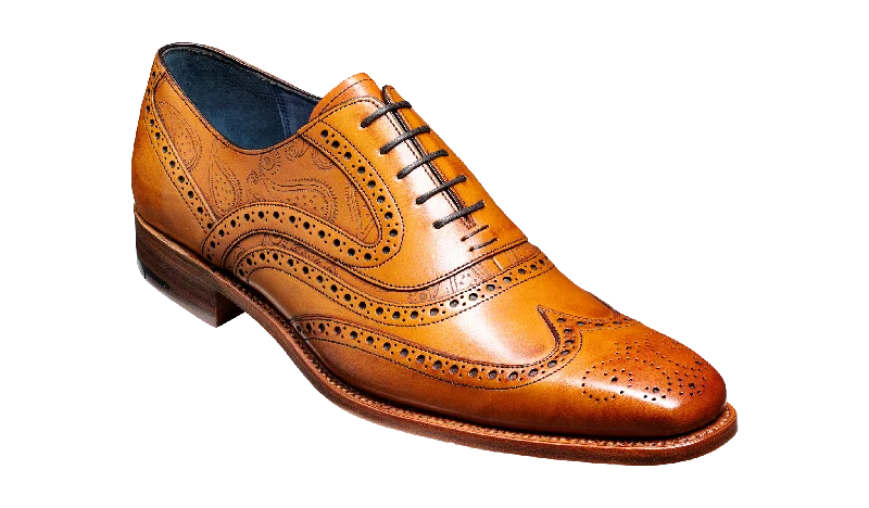 Brogue - perforated men's Oxfords for a traditional lookMcClean - Cedar Calf / Paisley Laser Brogue - perforated men's Oxfords for a traditional lookMcClean - Cedar Calf / Paisley Laser