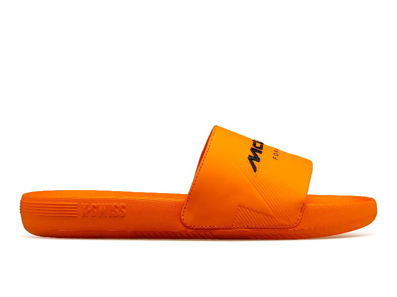 Men's sandals with a removable insole for cleaning08717-860-M | SLIDE SANDAL X MCLAREN F1 TEAM | PAPAYA Men's sandals with a removable insole for cleaning08717-860-M | SLIDE SANDAL X MCLAREN F1 TEAM | PAPAYA
