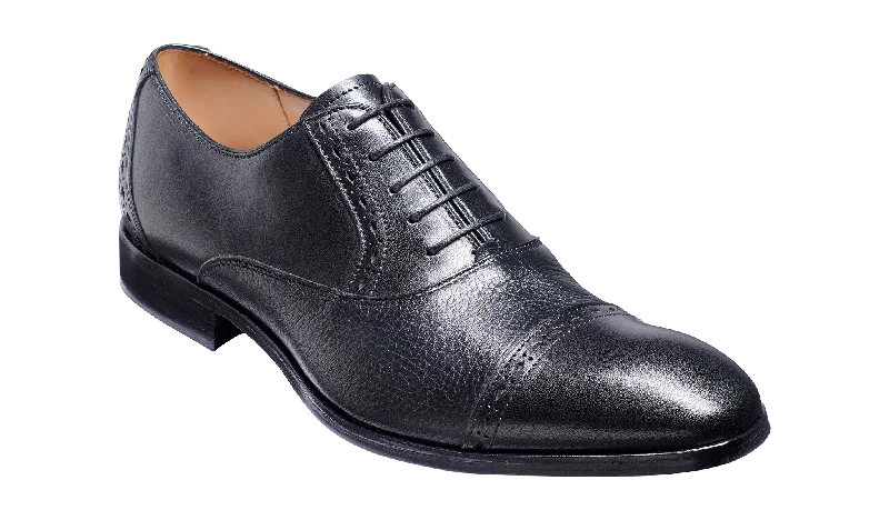 Men's Oxfords with a padded collar for a comfortable fitRamsgate - Black Calf / Black Deerskin Men's Oxfords with a padded collar for a comfortable fitRamsgate - Black Calf / Black Deerskin