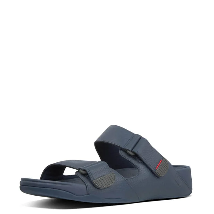 Men's sandals with a shock - absorbing insoleFitFlop Men's Gogh Moc Slide Sandals - Midnight Navy Men's sandals with a shock - absorbing insoleFitFlop Men's Gogh Moc Slide Sandals - Midnight Navy