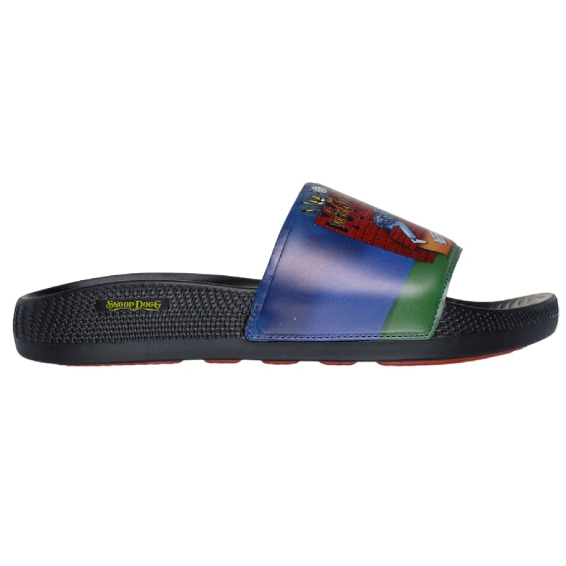 Men's sandals with a pointed toe for a stylish lookSkechers Men's 251092 Snoop Dogg: Low Slider - Doggy Style Slide Black Multi Sandals Men's sandals with a pointed toe for a stylish lookSkechers Men's 251092 Snoop Dogg: Low Slider - Doggy Style Slide Black Multi Sandals