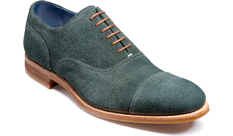 Men's Oxfords with a classic silhouette and a high - shine finishPullman - Bottle Green Suede Men's Oxfords with a classic silhouette and a high - shine finishPullman - Bottle Green Suede