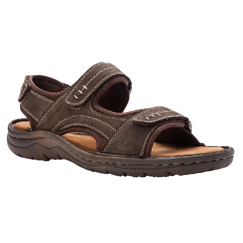 Men's sandals with a perforated leather upper for ventilationPropet Men's Jordy MSO023L Sandal Men's sandals with a perforated leather upper for ventilationPropet Men's Jordy MSO023L Sandal