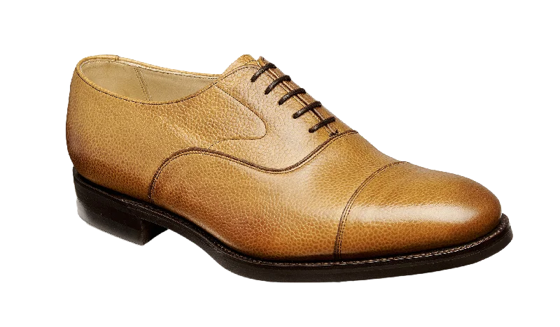 Men's Oxford shoes with a wingtip design and leather soleMalvern 2 - Cedar Grain