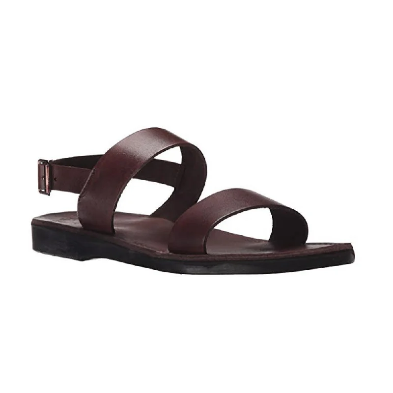 Men's leather sandals with an adjustable strapGolan - Leather Two Strap Sandal | Brown Men's leather sandals with an adjustable strapGolan - Leather Two Strap Sandal | Brown