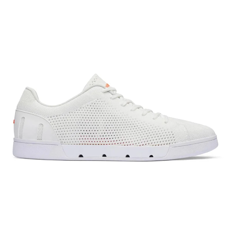 Men's sandals with a stretchy strap for a better fitBreeze Tennis Knit Sneaker (White) Men's sandals with a stretchy strap for a better fitBreeze Tennis Knit Sneaker (White)