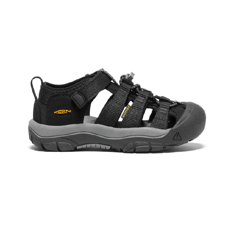 Men's sandals with a buckle closureLittle Kids' Newport H2  |  Black/Keen Yellow