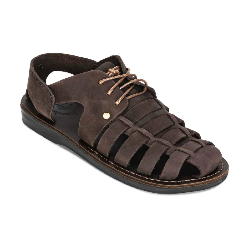 Flip - flop style men's sandals for beach wearElliot - Leather Riverside Explorer Sandal | Brown Nubuck Flip - flop style men's sandals for beach wearElliot - Leather Riverside Explorer Sandal | Brown Nubuck