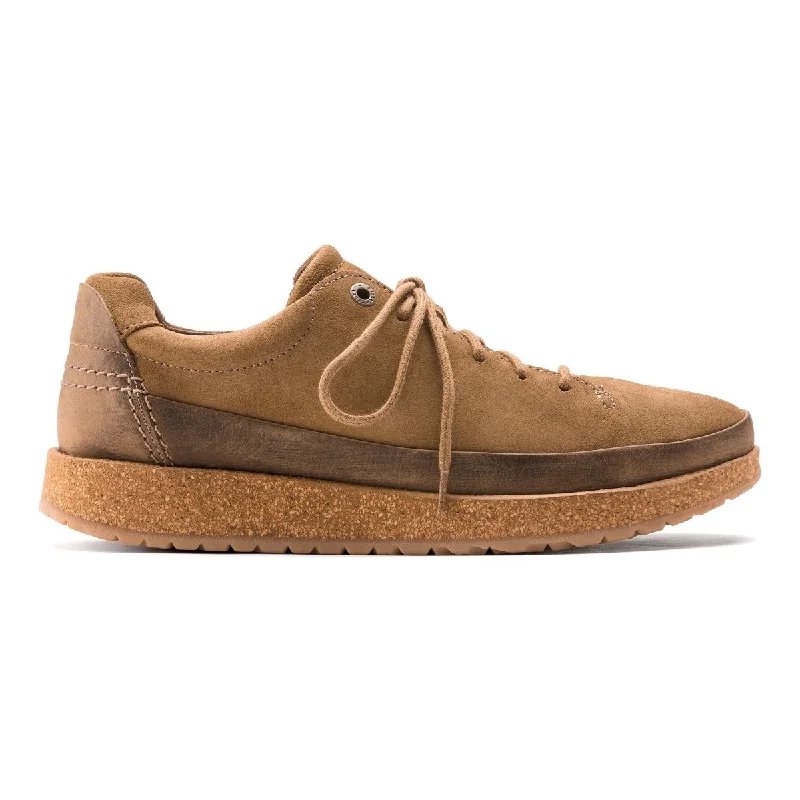 Brogue - perforated men's Oxfords for a traditional lookBirkenstock Men's Honnef Low Tea Suede Brogue - perforated men's Oxfords for a traditional lookBirkenstock Men's Honnef Low Tea Suede