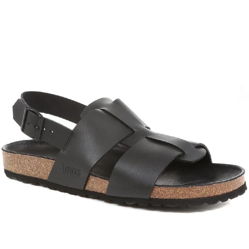 Men's sandals with a wide strap for supportLeather Sandals - WOKINGHAM / 323 926