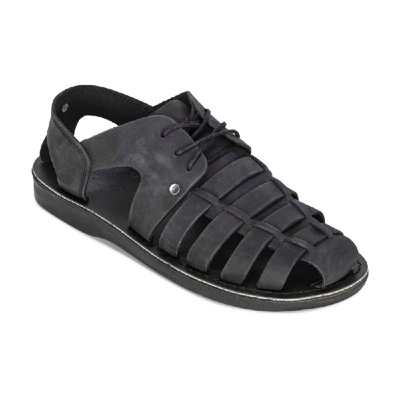 Men's sandals with a pointed toe for a stylish lookElliot - Leather Riverside Explorer Sandal | Black Nubuck Men's sandals with a pointed toe for a stylish lookElliot - Leather Riverside Explorer Sandal | Black Nubuck