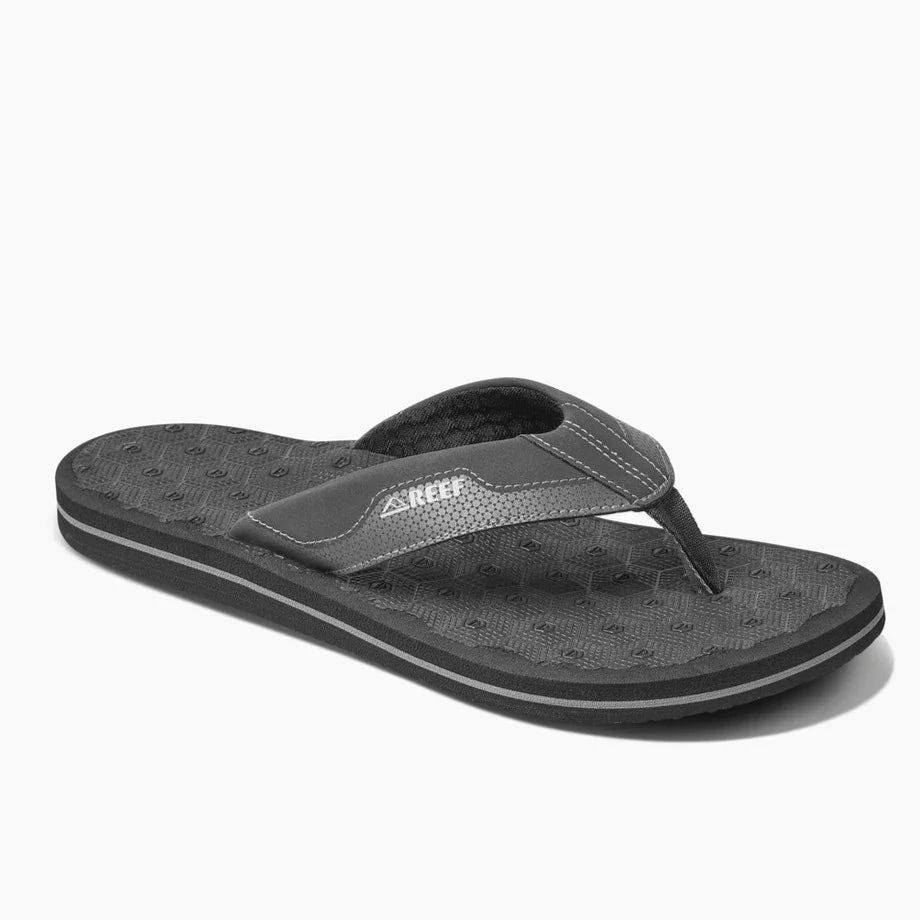 Men's sandals with a perforated leather upper for ventilationReef The Ripper Water Friendly Mens Sandal - Dark Grey Men's sandals with a perforated leather upper for ventilationReef The Ripper Water Friendly Mens Sandal - Dark Grey