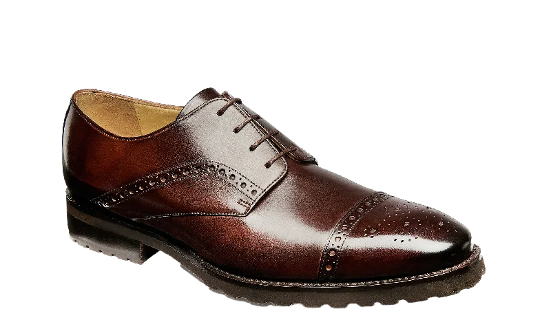 Men's Oxfords with a contrast stitching on the weltMargate - Chestnut Calf