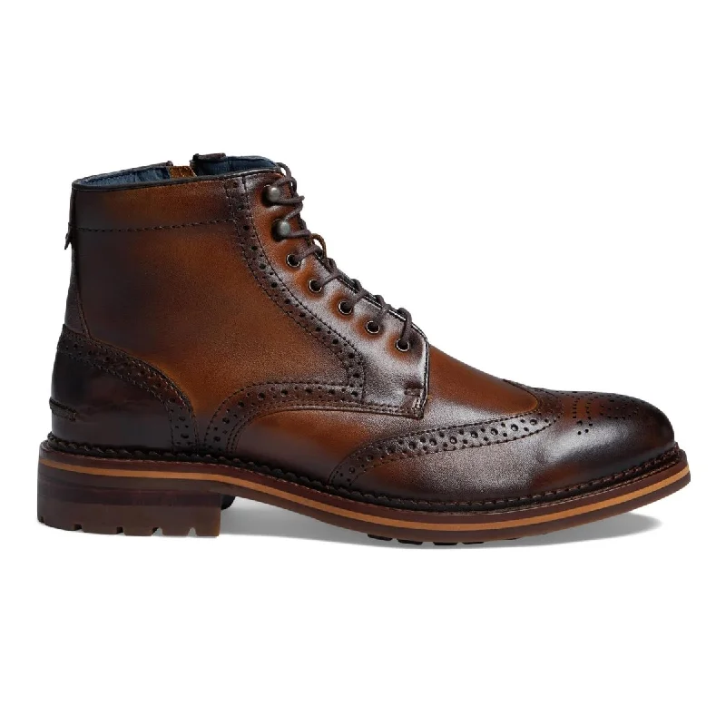Men's Oxfords in a dark burgundy leather for a unique styleJohnston & Murphy Men's XC Flex Connelly Wingtip Boot Tan Men's Oxfords in a dark burgundy leather for a unique styleJohnston & Murphy Men's XC Flex Connelly Wingtip Boot Tan