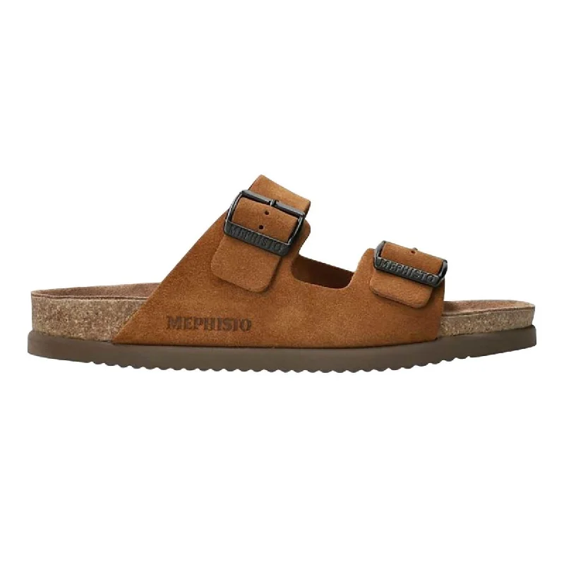 Men's sandals with a pointed toe for a stylish lookMephisto Men's Nerio Tobacco Sand Suede Men's sandals with a pointed toe for a stylish lookMephisto Men's Nerio Tobacco Sand Suede