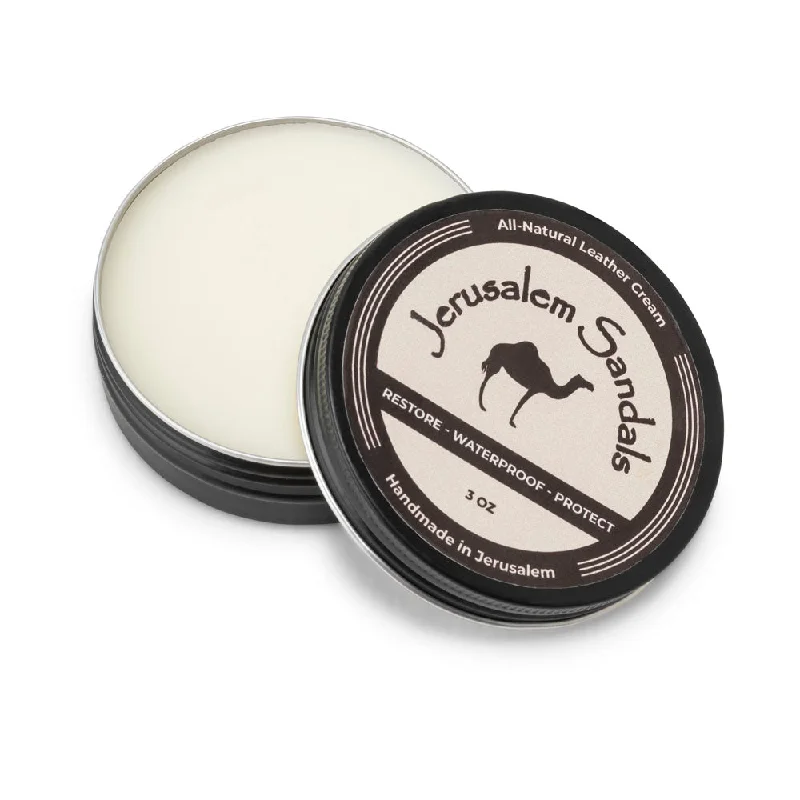 Men's sandals in a neutral color like black or brownAll-Natural Leather Cream and Conditioner Men's sandals in a neutral color like black or brownAll-Natural Leather Cream and Conditioner