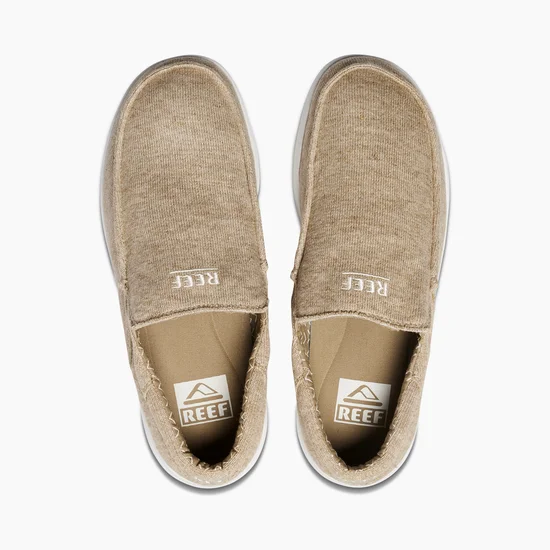 Men's sandals with a contrast stitching detailReef Cushion Coast Slip On - Grey/ White Men's sandals with a contrast stitching detailReef Cushion Coast Slip On - Grey/ White