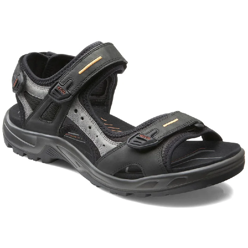 Men's sandals with a flexible sole for easy movementEcco Yucatan Sandal Black/Mole Leather (Men's) Men's sandals with a flexible sole for easy movementEcco Yucatan Sandal Black/Mole Leather (Men's)