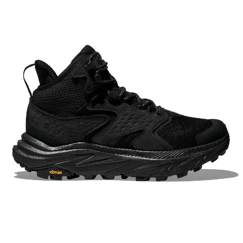 Men's Oxford shoes with a smooth leather upper and a leather soleHoka One One Men's Anacapa 2 GTX Mid Black Gore-Tex Waterproof Men's Oxford shoes with a smooth leather upper and a leather soleHoka One One Men's Anacapa 2 GTX Mid Black Gore-Tex Waterproof