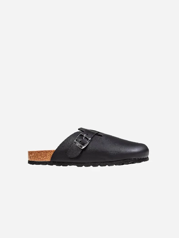 Men's sandals with a stretchy strap for a better fitTaro Men's Footbed Vegan Shoes | Black Men's sandals with a stretchy strap for a better fitTaro Men's Footbed Vegan Shoes | Black
