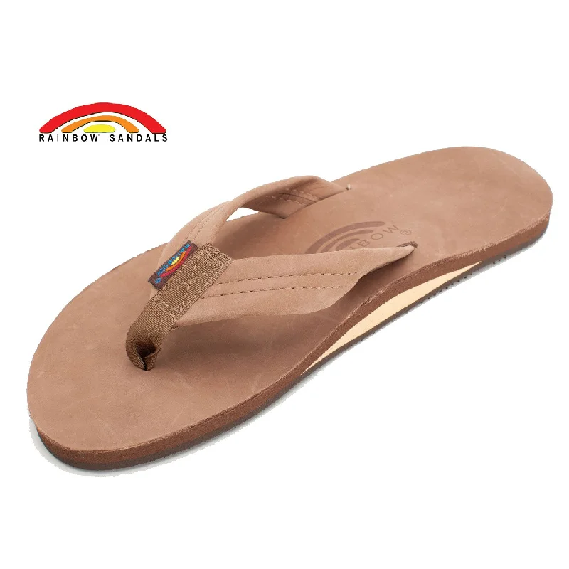 Men's sandals with a durable outer soleRainbow Sandals Men's Dark Brown Leather Single Layer Arch Flip Flops Men's sandals with a durable outer soleRainbow Sandals Men's Dark Brown Leather Single Layer Arch Flip Flops
