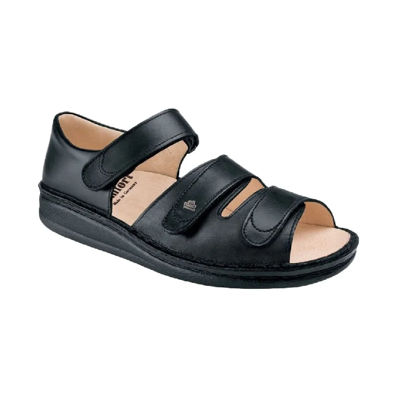 Men's sandals with a leather lining for comfortFinn Comfort Unisex Baltrum - Black Leather Men's sandals with a leather lining for comfortFinn Comfort Unisex Baltrum - Black Leather
