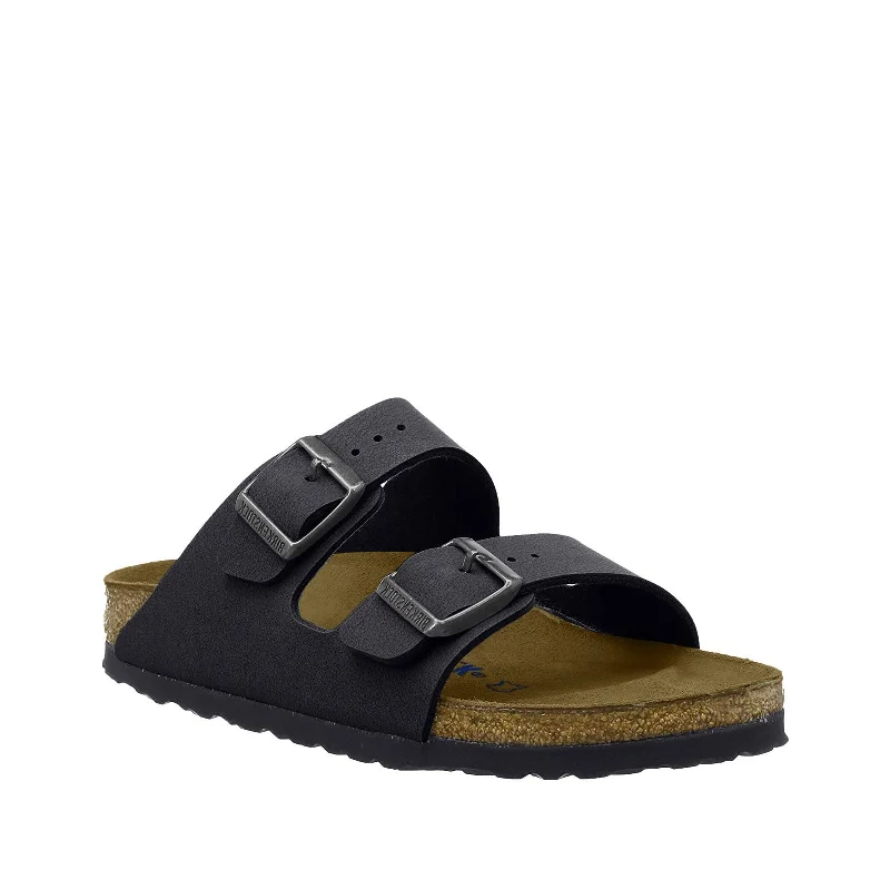 Men's sandals with a stretchy strap for a better fitMen's Shoes Birkenstock ARIZONA Soft Footbed Slide Sandals 0552331 BLACK LEATHER Men's sandals with a stretchy strap for a better fitMen's Shoes Birkenstock ARIZONA Soft Footbed Slide Sandals 0552331 BLACK LEATHER