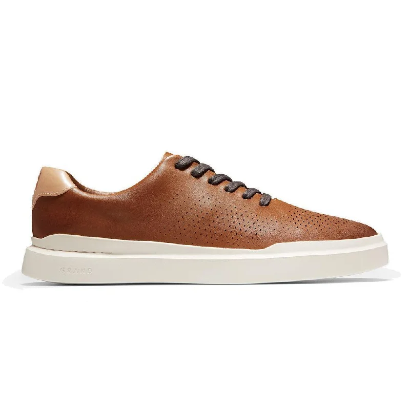 Men's Oxford shoes with a polished leather finishCole Haan Men's GrandPro Rally Lazer Cut Tan Leather Men's Oxford shoes with a polished leather finishCole Haan Men's GrandPro Rally Lazer Cut Tan Leather