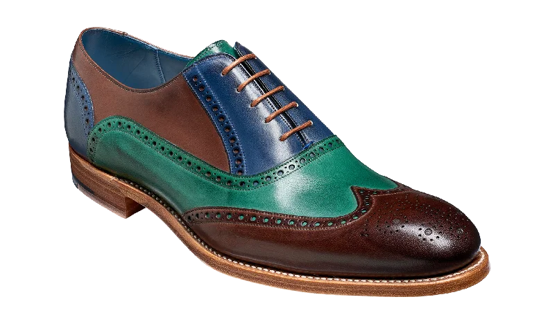 Men's Oxfords with a padded collar for a comfortable fitValiant Multi - Ebony / Green / Blue Hand Painted Men's Oxfords with a padded collar for a comfortable fitValiant Multi - Ebony / Green / Blue Hand Painted
