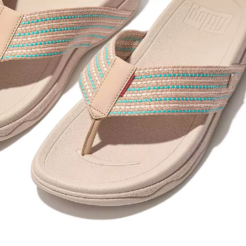 Men's sandals with a perforated leather upper for ventilationFitFlop Men's Surfer Sandals - Sandstone Mix Men's sandals with a perforated leather upper for ventilationFitFlop Men's Surfer Sandals - Sandstone Mix