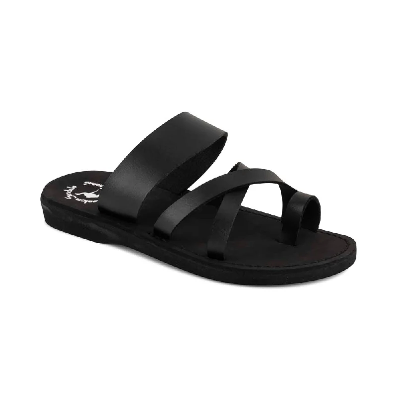 Men's sandals with a rubber sole for tractionThe Good Shepherd Vegan - Leather Alternative Sandal | Black Men's sandals with a rubber sole for tractionThe Good Shepherd Vegan - Leather Alternative Sandal | Black