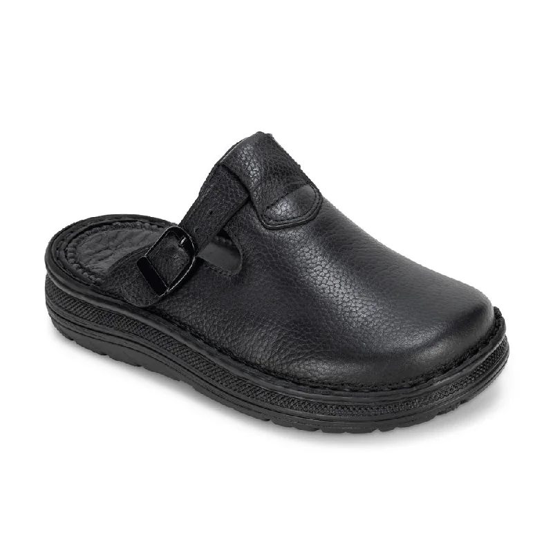 Flip - flop style men's sandals for beach wearSawyer - Leather Clog-Toe Sandal | Black Flip - flop style men's sandals for beach wearSawyer - Leather Clog-Toe Sandal | Black