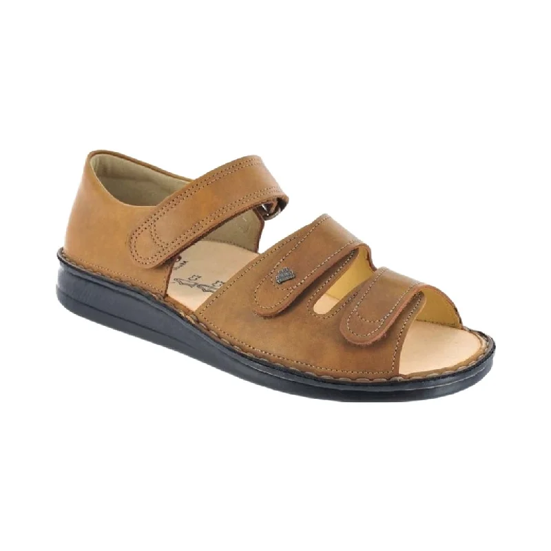 Men's sandals with a wide strap for supportFinn Comfort Unisex Baltrum - Nut Leather Men's sandals with a wide strap for supportFinn Comfort Unisex Baltrum - Nut Leather