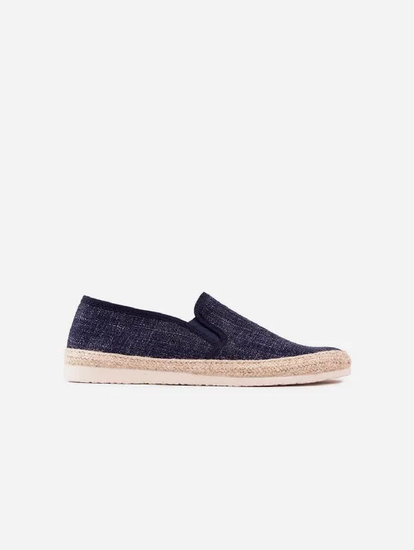 Men's sandals with a leather lining for comfortPecan Men's Recycled Cotton Espadrilles | Navy Men's sandals with a leather lining for comfortPecan Men's Recycled Cotton Espadrilles | Navy