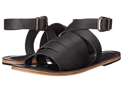 Men's sandals with a rubber sole for tractionSanta Monica Blvd - Cross Anklet Buckle Sandals | Black Men's sandals with a rubber sole for tractionSanta Monica Blvd - Cross Anklet Buckle Sandals | Black