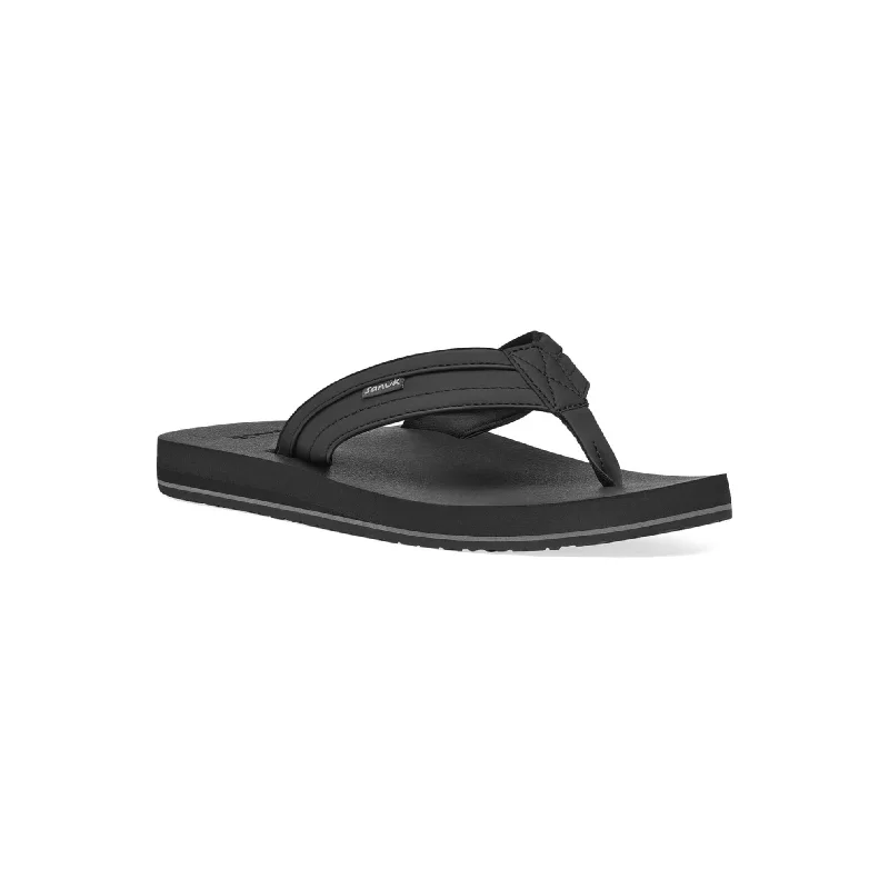 Men's sandals with a padded heelSanuk Mens Ziggy Sandals - Black
