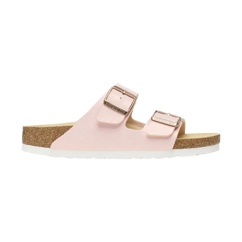 Men's sandals with a leather lining for comfortBirkenstock Arizona Birko Flor Embossed Sandal - Shiny Light Rose Men's sandals with a leather lining for comfortBirkenstock Arizona Birko Flor Embossed Sandal - Shiny Light Rose