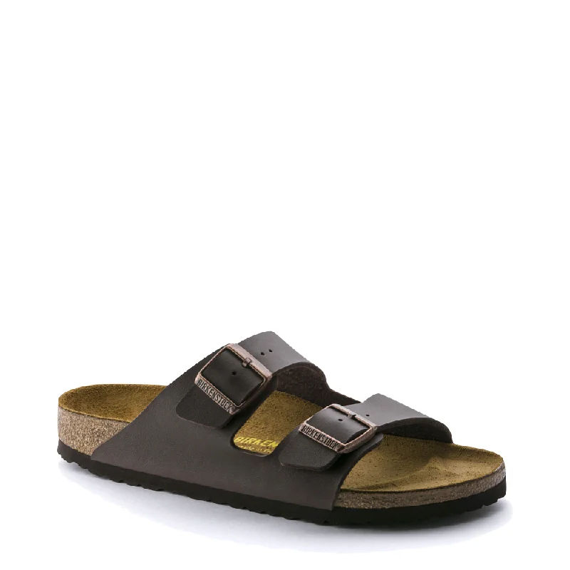 Men's sandals with a cushioned footbedBirkenstock Arizona Birko-Flor Sandal in Brown Men's sandals with a cushioned footbedBirkenstock Arizona Birko-Flor Sandal in Brown