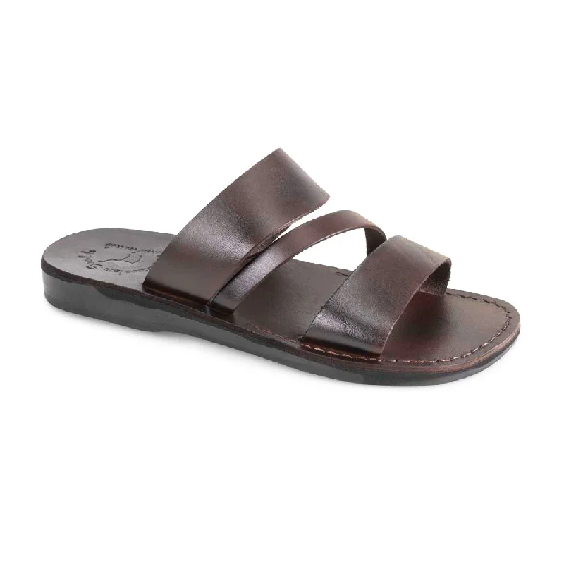 Flip - flop style men's sandals for beach wearBoaz - Leather Wide Strap Sandal | Brown Flip - flop style men's sandals for beach wearBoaz - Leather Wide Strap Sandal | Brown
