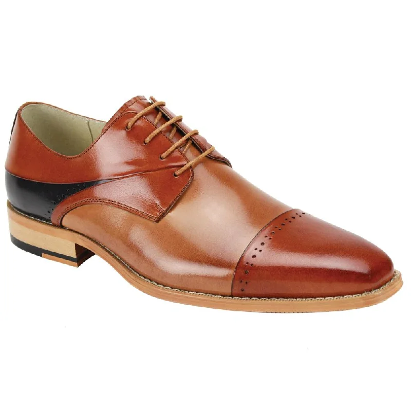 Men's Oxford shoes with a smooth leather upper and a leather soleGiovanni Hudson 2E Men's Oxford shoes with a smooth leather upper and a leather soleGiovanni Hudson 2E