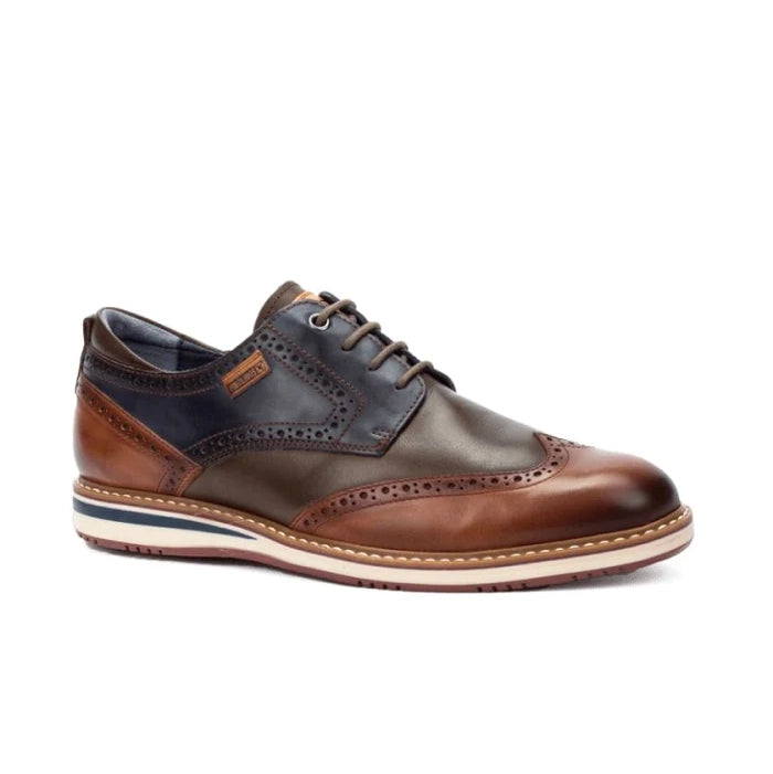 Men's Oxford shoes with a buckle closure and a pointed toeMens Pikolinos Avila in Brandy Men's Oxford shoes with a buckle closure and a pointed toeMens Pikolinos Avila in Brandy