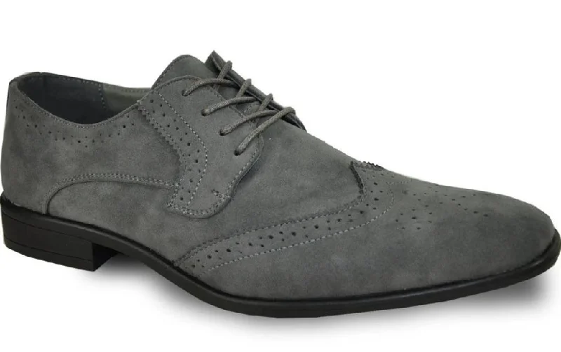 Men's Oxfords in a dark burgundy leather for a unique styleBravo King-3 Faux Suede Wingtip Oxford Men's Oxfords in a dark burgundy leather for a unique styleBravo King-3 Faux Suede Wingtip Oxford