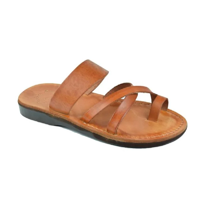 Men's sandals with a durable outer soleThe Good Shepherd - Leather Toe Loop Slide | Honey Men's sandals with a durable outer soleThe Good Shepherd - Leather Toe Loop Slide | Honey