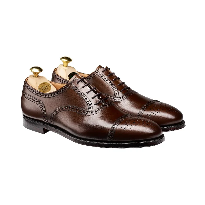 Men's Oxford shoes with a padded insole for all - day comfortWestfield Dark Brown Burnished Calf Men's Oxford shoes with a padded insole for all - day comfortWestfield Dark Brown Burnished Calf