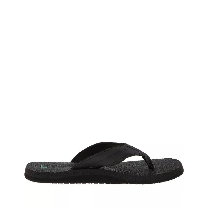 Men's sandals with a contrast stitching detailMen's Shoes Sanuk BEER COZY 2 Casual Flip Flop Sandals SMS10868 BLACK Men's sandals with a contrast stitching detailMen's Shoes Sanuk BEER COZY 2 Casual Flip Flop Sandals SMS10868 BLACK